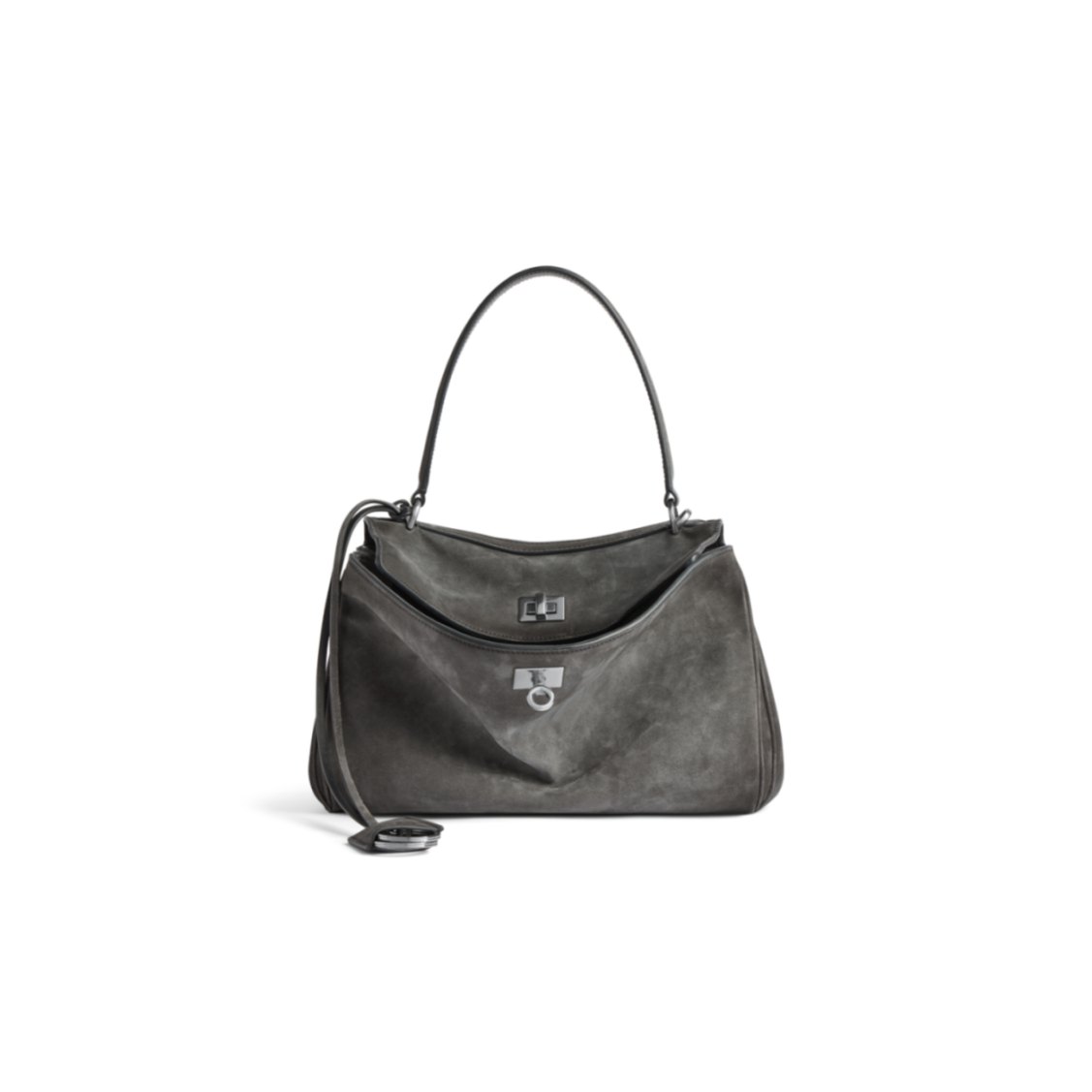Ba1en*iaga women''s rodeo handbag small in storm grey 7897792ab4g1143 (27*20*10cm)